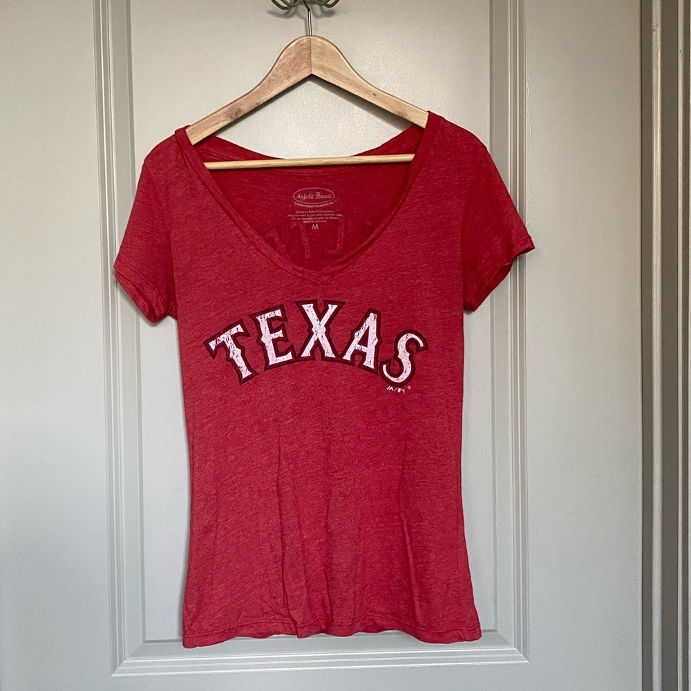 Texas Rangers Women’s Vneck Tee | Beltre | Size Medium